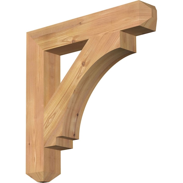 Ekena Millwork Imperial Craftsman Smooth Bracket, Western Red Cedar, 3 1/2"W x 22"D x 22"H BKT04X22X22IMP04SWR - main